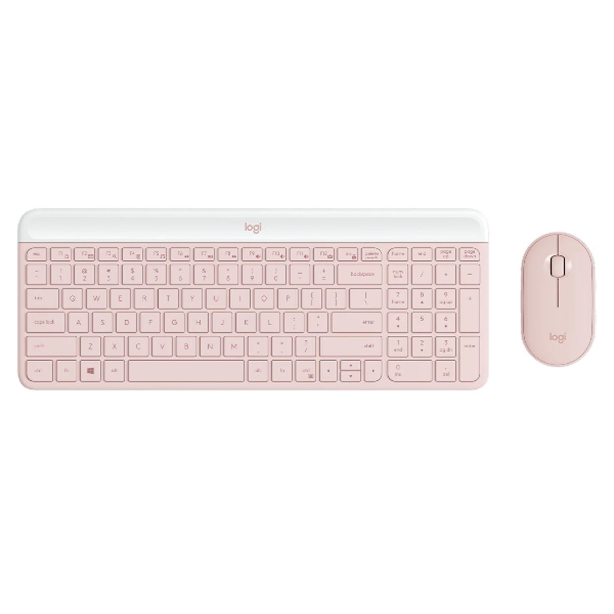 COMBO TECLADO LOGITECH + MOUSE MK470 ROSADO